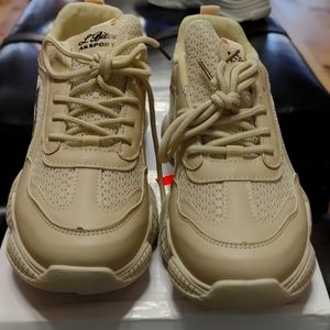 Womans  Biege Atletic Fashion Shoe